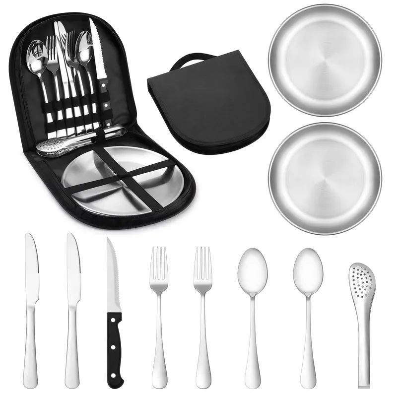 Outdoor Camping Warehouse - Set da Picnic in Acciaio Inox
