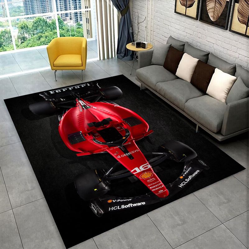 Camping Quad - Tappeto Antiscivolo Retrò F-Ferrarii Racing Car