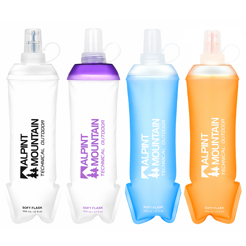 Collapsible Water Bottle - Borraccia pieghevole da 500 ml, a