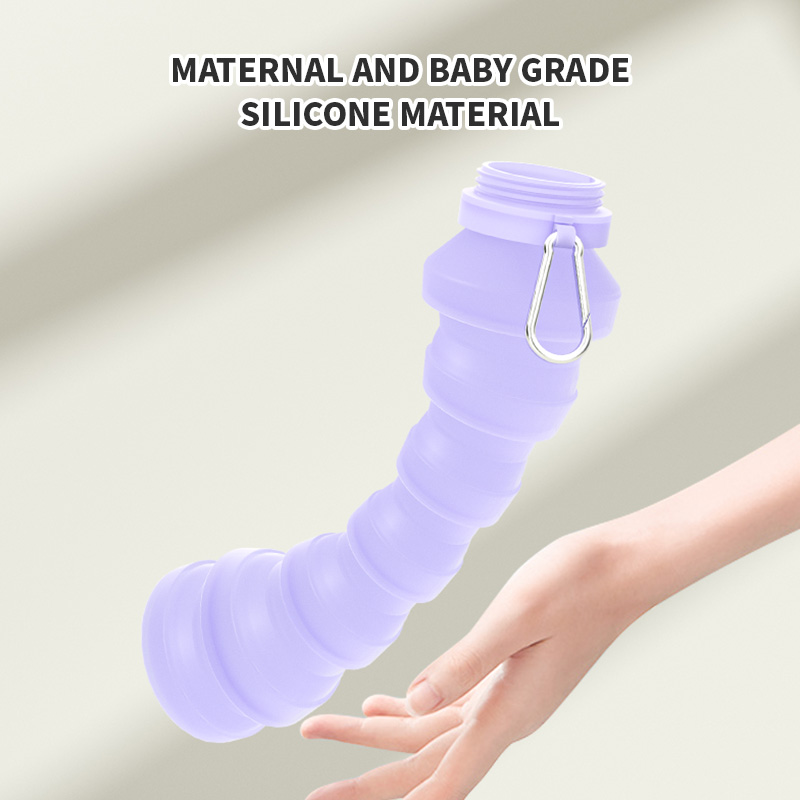 Collapsible Water Bottle - Borracce d'acqua pieghevoli in silicone, portatili,