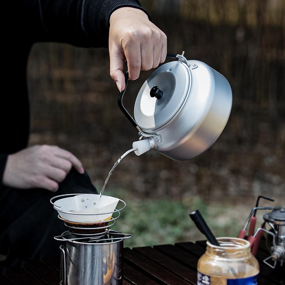 Outdoor Camping Kettle - Bollitore da campeggio portatile da 800
