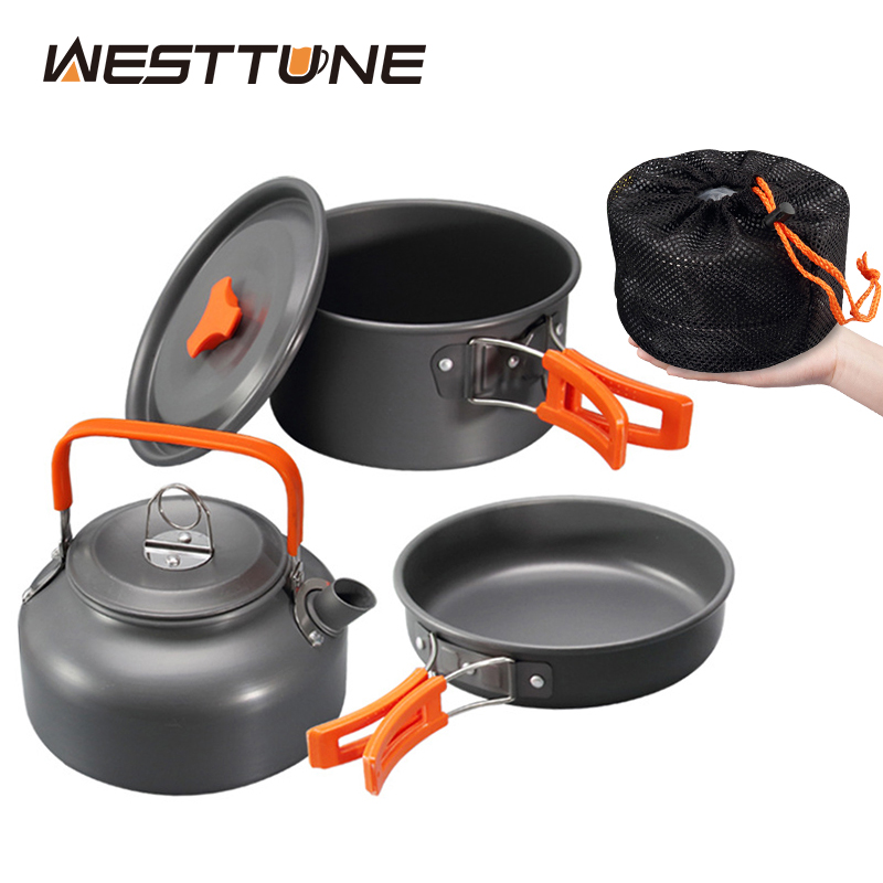 Outdoor Camping Kettle - WESTTUNE Kit di pentole da campeggio