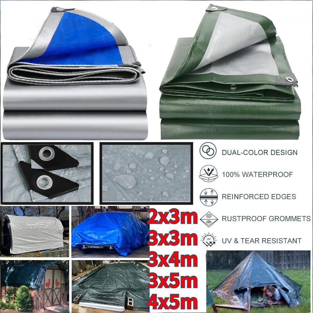 Waterproof Tarp Shelter - Telo Impermeabile in PE, Grande Telo