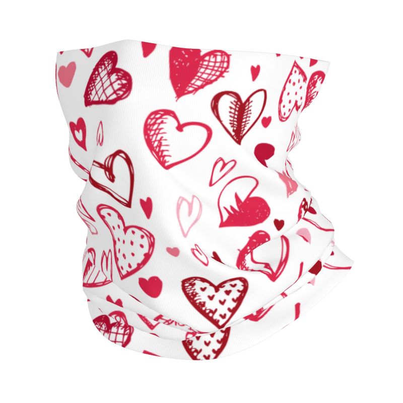 Outdoor Camping Youtube - Scaldacollo Bandana con Cuori Rosa e
