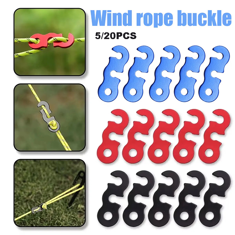 Outdoor Camping Guy - 5/20 Pezzi Tensionatori per Corde da