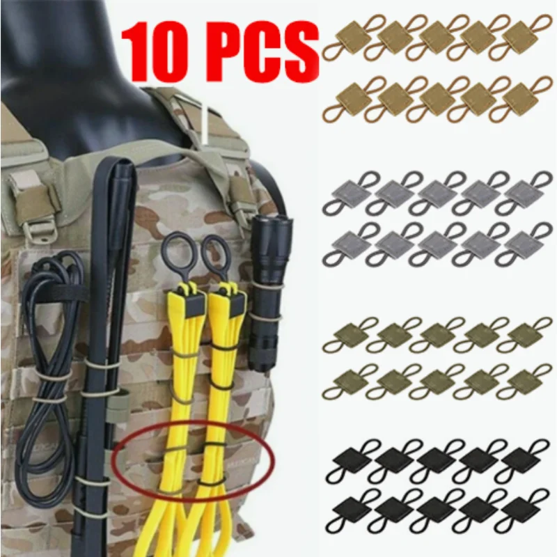 Outdoor Camping Youtube - 10 Pezzi Fascette Elastiche MOLLE per