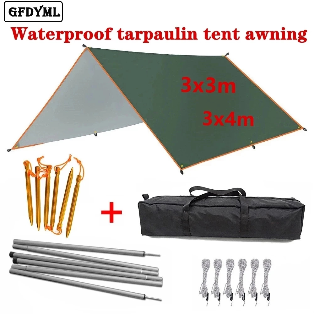 Waterproof Tarp Shelter - Tenda da sole 4x3m 3x3m tenda