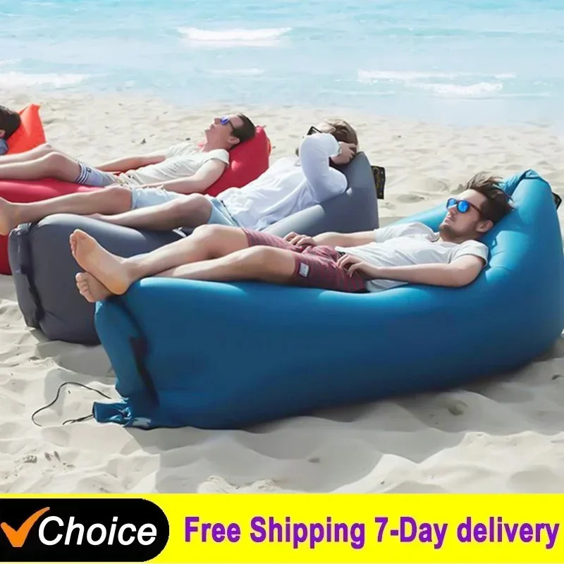Bed Outdoor Camping - Divano Gonfiabile Portatile da Esterno, Poltrona