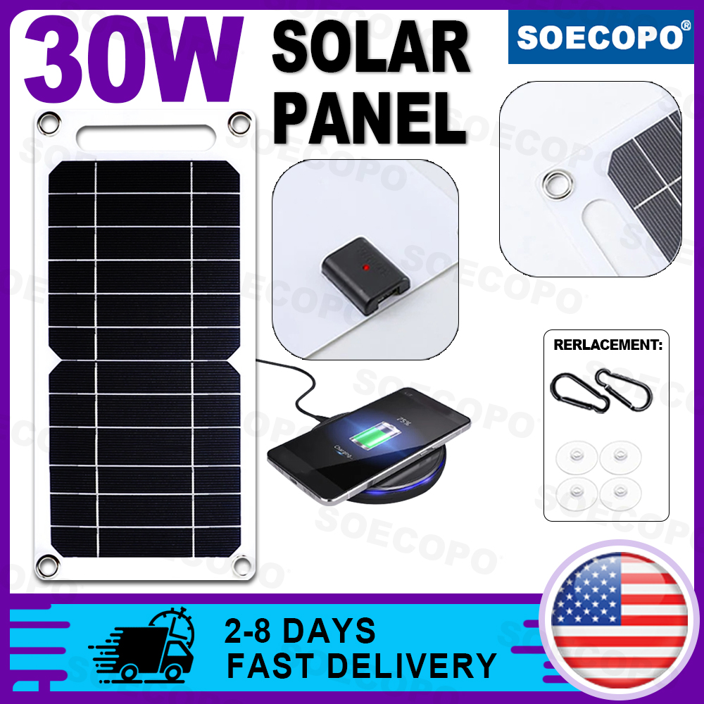 Outdoor Camping Warehouse - SOECOPO Kit Pannello Solare Flessibile Leggero