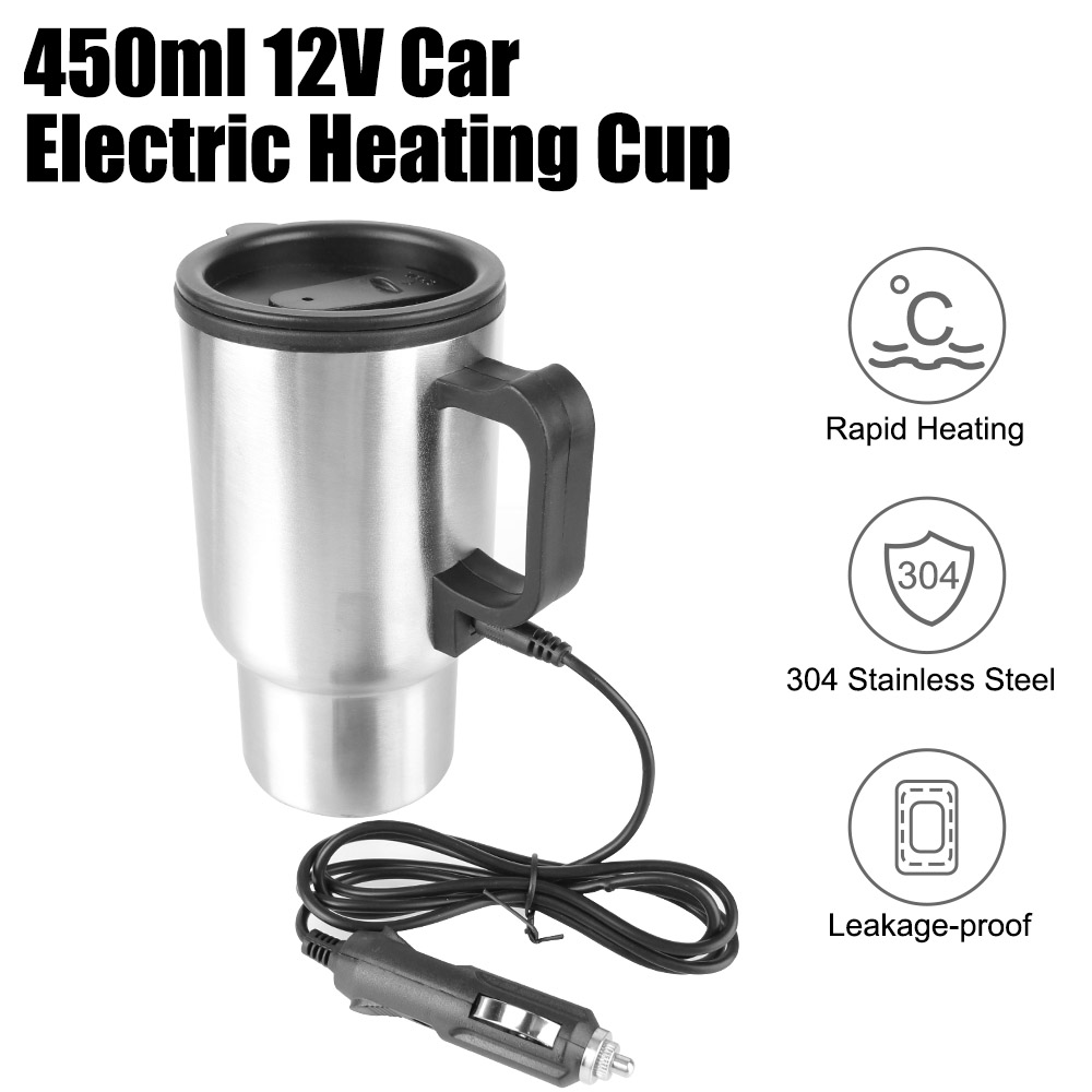 Outdoor Camping Kettle - 12V 450ml riscaldamento elettrico bollitore per