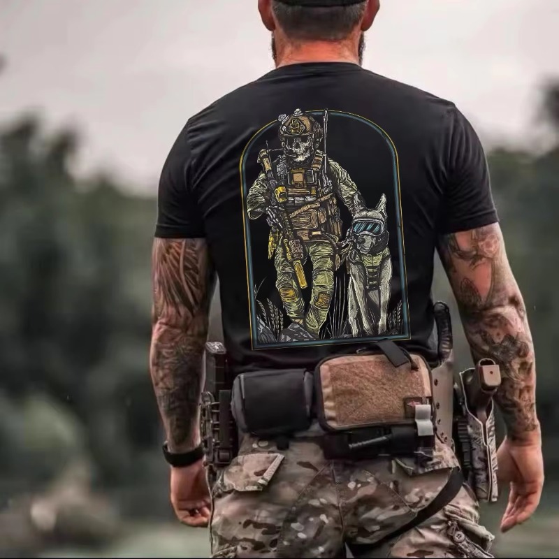 Outdoor Camping Guy - Nuova T-shirt Estiva in Cotone a