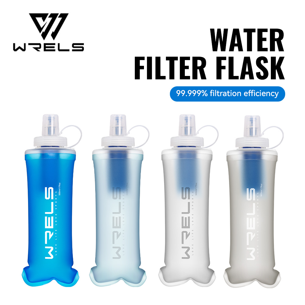 Collapsible Water Bottle - Borraccia Filtrante Pieghevole WRELS con Doppio