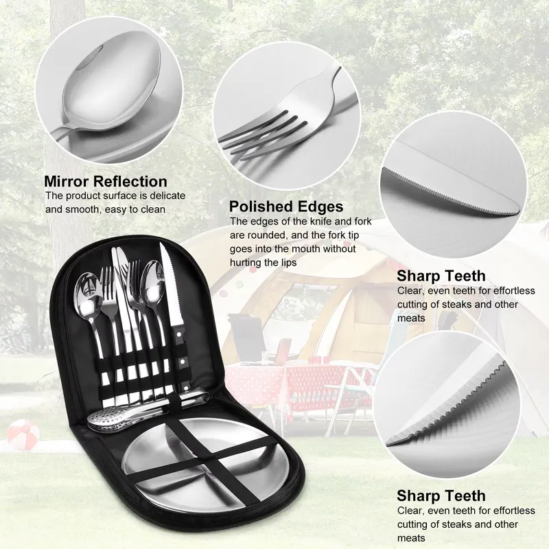 Set da Picnic in Acciaio Inox  - Outdoor Camping Warehouse recensione e prezzo