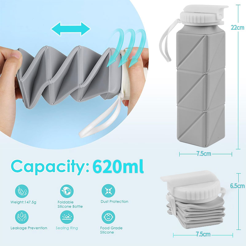 Bottiglia d'acqua pieghevole d - Collapsible Water Bottle recensione e prezzo