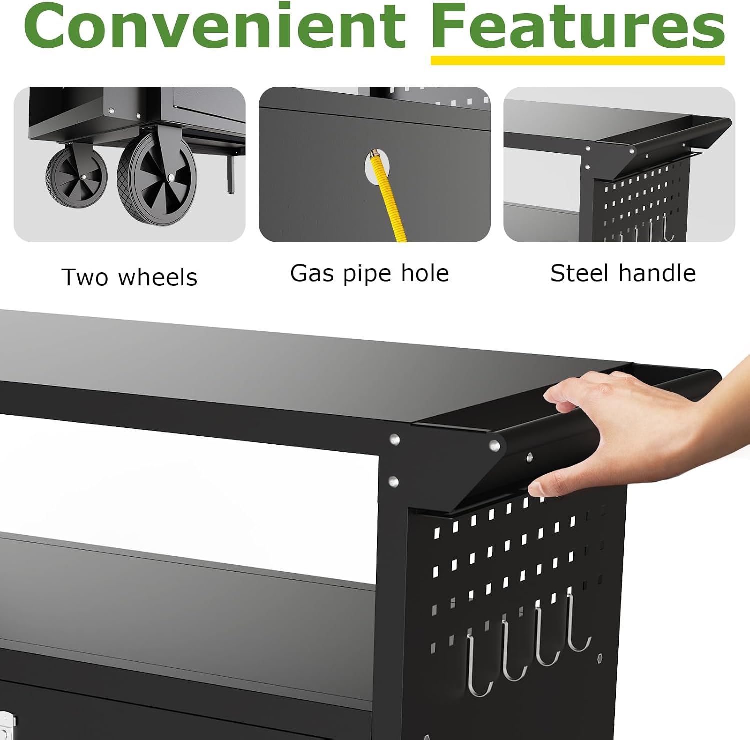 Carrello da esterno per barbec - Kitchen Outdoor Camping recensione e prezzo