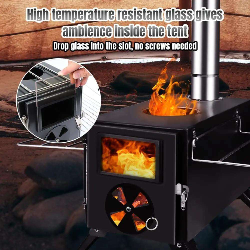 Stufa da campeggio portatile p - Outdoor Camping Wood Burning Stove recensione e prezzo