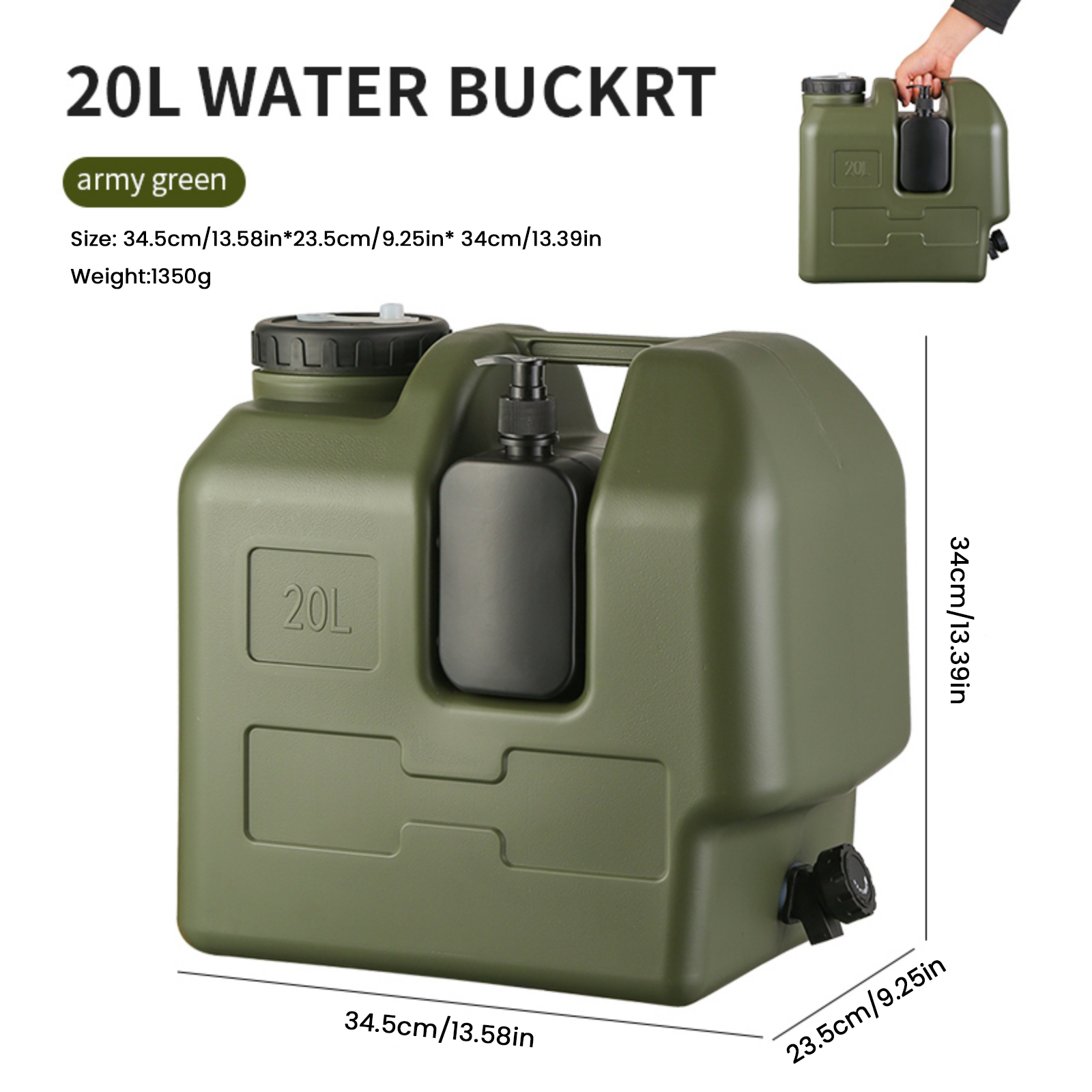 Contenitore d'acqua portatile  - Outdoor Camping Kettle recensione e prezzo