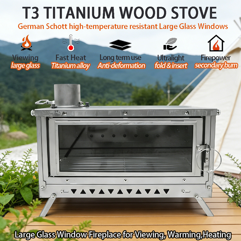 Stufa da tenda DANCHEL T3 in t - Outdoor Camping Wood Burning Stove recensione e prezzo
