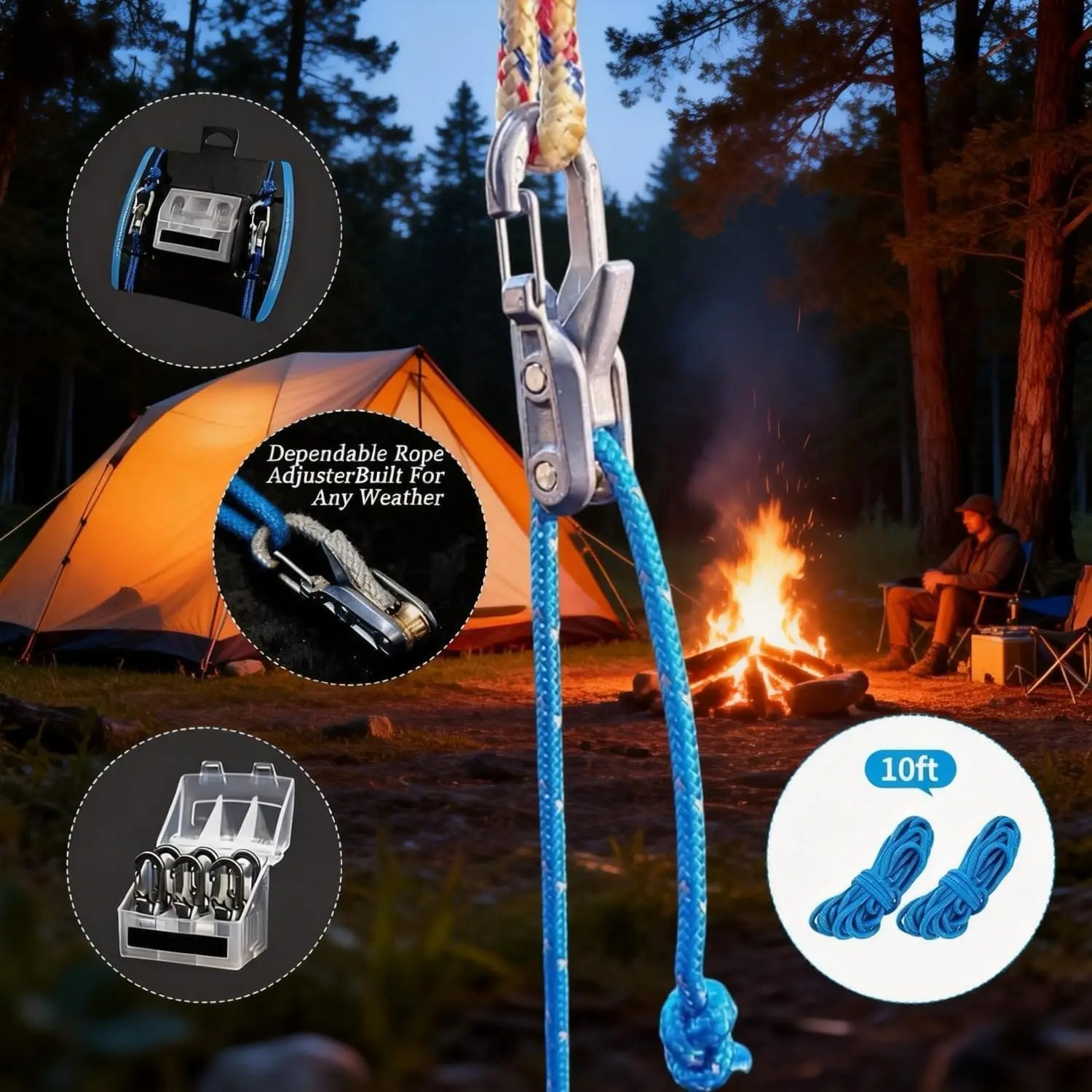 Set di 6 Tensionatori per Cord - Outdoor Camping Guy recensione e prezzo