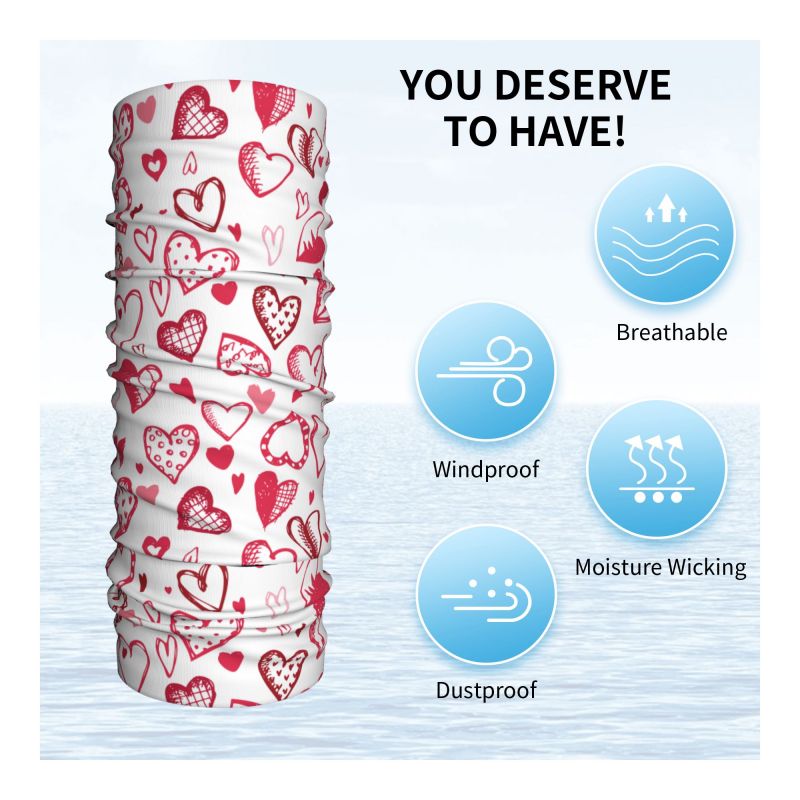 Scaldacollo Bandana con Cuori  - Outdoor Camping Youtube recensione e prezzo
