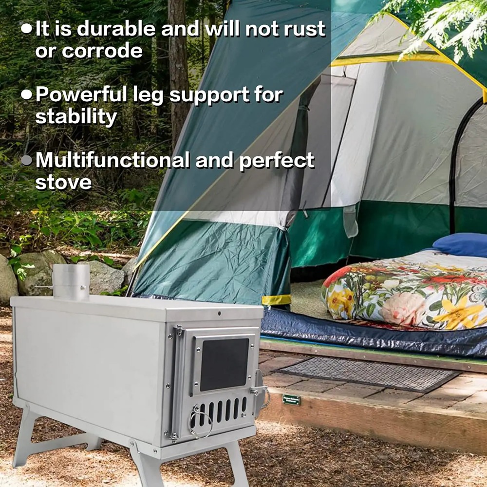 Stufa per tenda con riscaldato - Outdoor Camping Wood Burning Stove recensione e prezzo