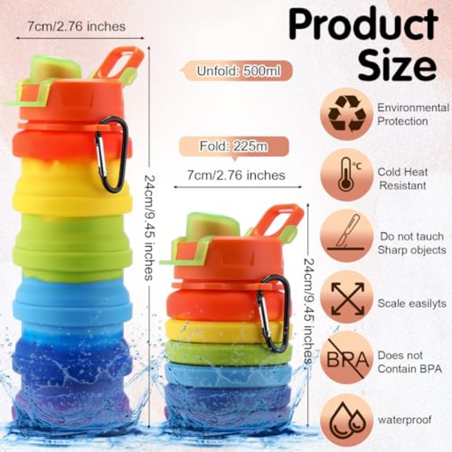 Confezione di Bottiglie d'Acqu - Collapsible Water Bottle recensione e prezzo