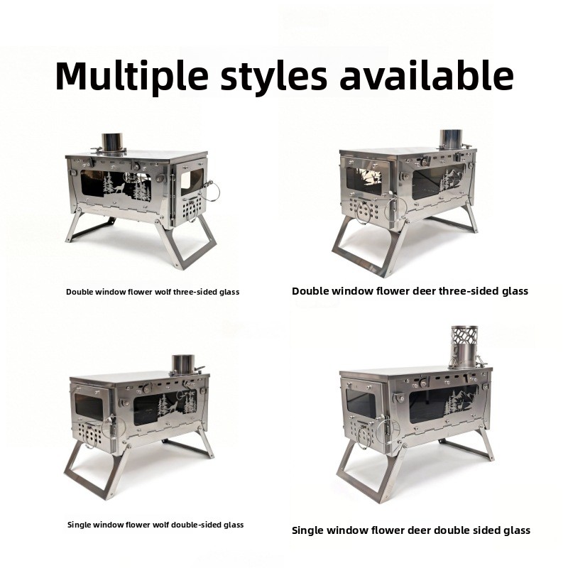 Stufa a Legna Pieghevole in Ac - Outdoor Camping Wood Burning Stove recensione e prezzo
