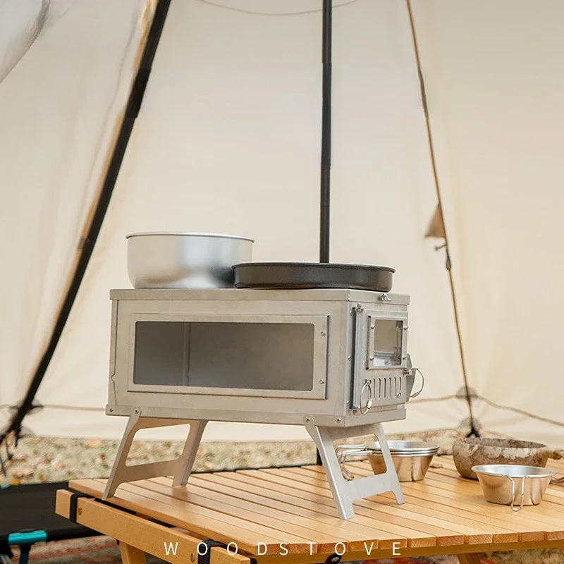 Stufa da Campeggio con Canna F - Outdoor Camping Wood Burning Stove recensione e prezzo